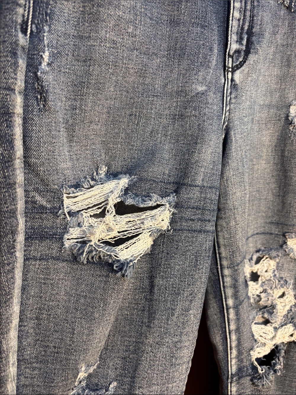Judy Blue Distressed Boyfriend Jeans - Picture 4 of 10